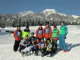 男子部中学・高校の年間行事：スキー実習